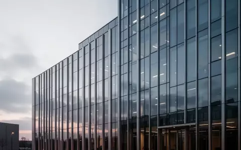 Moderne Glasfassade eines Bürogebäudes in der Dämmerung. - Foto: über boerse-global.de