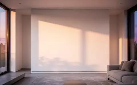 Ein minimalistisch gestalteter Wohnraum mit einer leeren weißen Wand und sanftem, natürlichem Tageslicht. - Foto: über boerse-global.de
