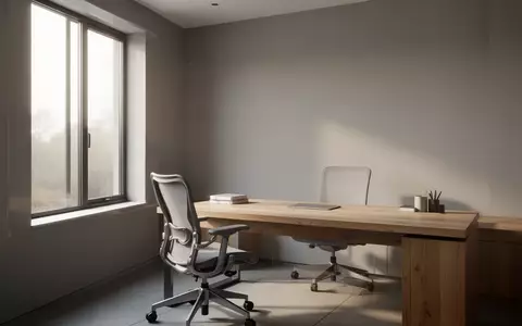 Ein minimalistisch eingerichteter, heller Arbeitsplatz in einem modernen Büro mit natürlichem Lichteinfall. - Foto: über boerse-global.de