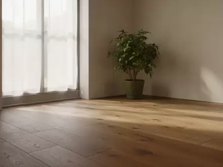 Ein minimalistisch gestalteter Raum mit natürlichem Lichteinfall und einer Pflanze, der eine ruhige und ausgeglichene Atmosphäre vermittelt. - Foto: über boerse-global.de