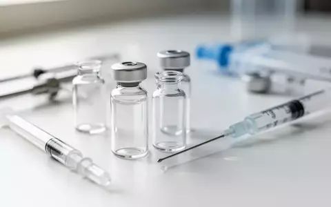 Nahaufnahme einer klinischen Laborumgebung mit medizinischen Glasphiolen auf einer sauberen, weißen Oberfläche. - Foto: über boerse-global.de