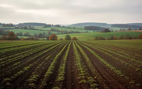 Weitläufige, gepflügte Ackerlandschaft in Süddeutschland unter einem bedeckten Himmel, die den Fokus auf die landwirtschaftliche Nutzung legt. - Foto: über boerse-global.de