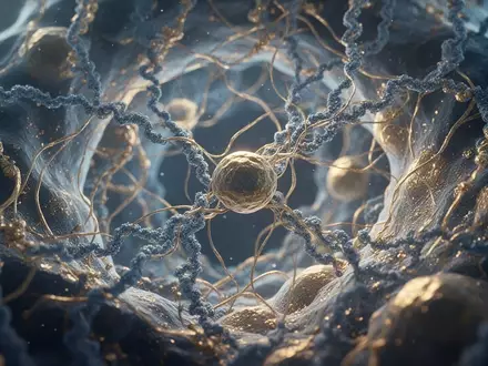 Mikroskopische Aufnahme zellulärer Strukturen und Chromatin-Filamente zur Veranschaulichung biologischer Prozesse. - Foto: über boerse-global.de