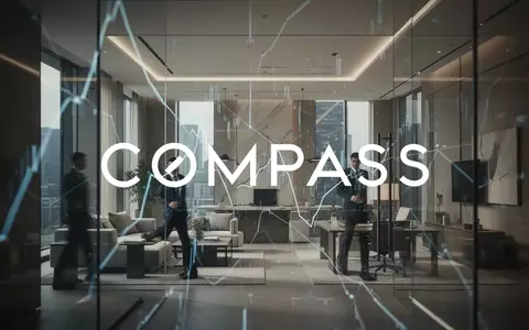Modernes Interieur einer Luxusimmobilie mit atmosphärischer Lichtsetzung und abstrakten architektonischen Linien. - Foto: über boerse-global.de