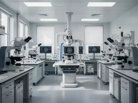 Ein modernes, steriles medizinisches Forschungslabor mit hochwertiger Ausstattung und neutraler Beleuchtung. - Foto: über boerse-global.de