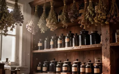 Traditionelle Kräuter und Apothekergefäße in einem ruhigen Raum zur Herstellung chinesischer Heilpasten. - Foto: über boerse-global.de