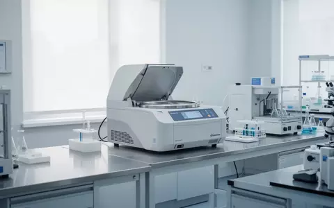 Ein steriles, helles Labor mit modernen medizinischen Analysegeräten auf einem Edelstahltisch. - Foto: über boerse-global.de