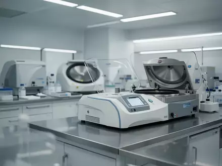 Ein steriler, hochmoderner medizinischer Laborraum mit Edelstahlflächen und medizinischen Geräten in einer Klinik. - Foto: über boerse-global.de
