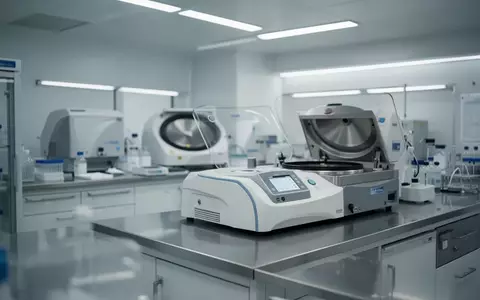 Ein steriler, hochmoderner medizinischer Laborraum mit Edelstahlflächen und medizinischen Geräten in einer Klinik. - Foto: über boerse-global.de