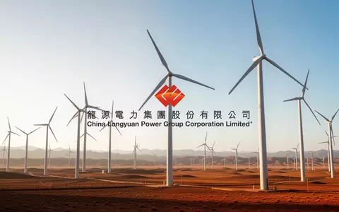 Moderne Windkraftanlagen in einer weiten, sonnigen Wüstenlandschaft als Symbol für erneuerbare Energien. - Foto: über boerse-global.de
