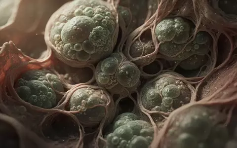 Mikroskopische Aufnahme von biologischen Zellstrukturen und Gewebemustern in natürlichen, erdigen Farbtönen. - Foto: über boerse-global.de
