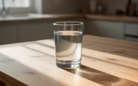 Ein Glas Wasser auf einem Holztisch bei natürlichem Licht. - Foto: über boerse-global.de