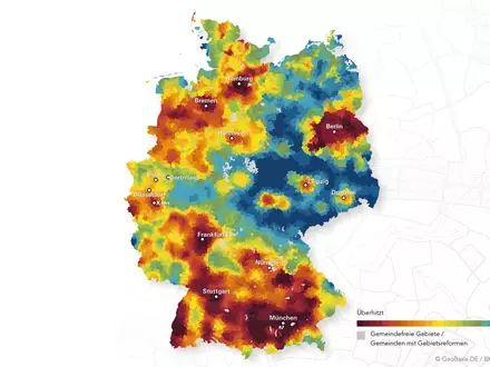 Wohnwetterkarte 2026 / Neue Analyse von BPD und bulwiengesa zeigt: Demografischer Wandel führt zu sinkendem Wohnungsbedarf, Wohnungsmärkte bleiben dennoch vielerorts unverändert angespannt - Foto: presseportal.de