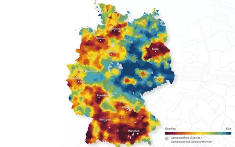 Wohnwetterkarte 2026 / Neue Analyse von BPD und bulwiengesa zeigt: Demografischer Wandel führt zu sinkendem Wohnungsbedarf, Wohnungsmärkte bleiben dennoch vielerorts unverändert angespannt - Foto: presseportal.de