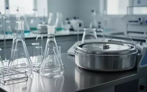 Ein steriler Laborbereich mit gläsernen Analysegeräten und Edelstahloberflächen in einer mikrobiologischen Einrichtung. - Foto: über boerse-global.de