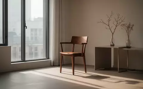 Ein leerer Stuhl in einem hellen, ruhigen Büroraum mit weichem Lichteinfall, der eine Atmosphäre der Stille und Reflexion schafft. - Foto: über boerse-global.de