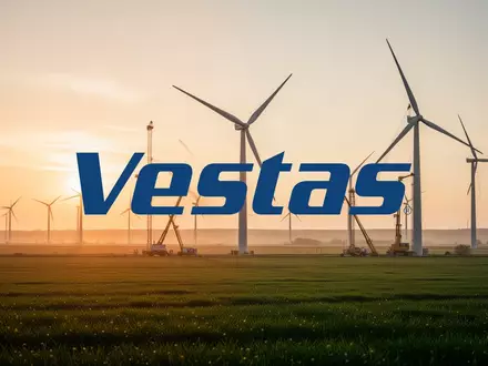 Moderne Windkraftanlagen in einer weiten Landschaft bei Sonnenuntergang als Symbol für nachhaltige Energiewirtschaft. - Foto: über boerse-global.de