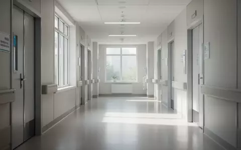 Ein moderner, heller Krankenhausflur in einer neurologischen Klinik mit minimalistischer Architektur und Tageslicht. - Foto: über boerse-global.de