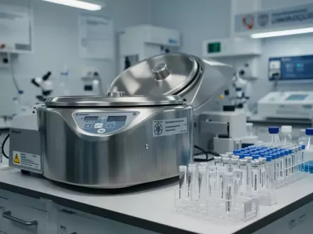 Ein steriles Laborumfeld in einer Universitätsklinik mit medizinischen Geräten und Glasphiolen auf einem Labortisch. - Foto: über boerse-global.de