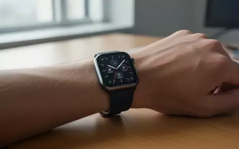 Eine moderne Smartwatch am Handgelenk auf einem Schreibtisch bei natürlichem Licht. - Foto: über boerse-global.de