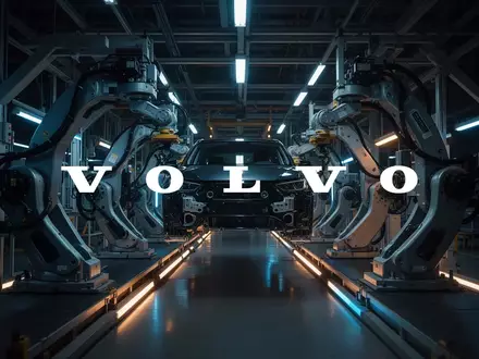 Abstrakte Darstellung einer modernen Automobilfertigung in einer stimmungsvollen, industriellen Umgebung. - Foto: über boerse-global.de