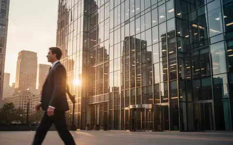 Moderne Bürogebäude in einem Finanzviertel bei Sonnenuntergang - Foto: über boerse-global.de