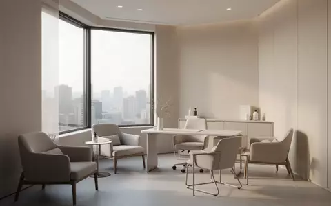 Ein heller, minimalistischer Behandlungsraum in einer modernen medizinischen Praxis bei natĂŒrlichem Tageslicht. - Foto: ĂŒber boerse-global.de