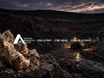 Abstrakte Darstellung einer Bergbau-Explorationsstätte in der Dämmerung mit Fokus auf geologische Strukturen. - Foto: über boerse-global.de