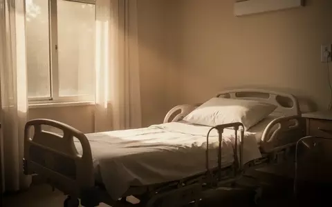 Ein friedliches, sonnendurchflutetes Hospizzimmer mit einem unbenutzten, ordentlich gemachten Bett in einer ruhigen Atmosphäre. - Foto: über boerse-global.de