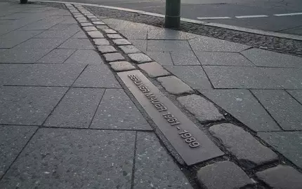 Verlauf der Berliner Mauer (Archiv) - Foto: via dts Nachrichtenagentur