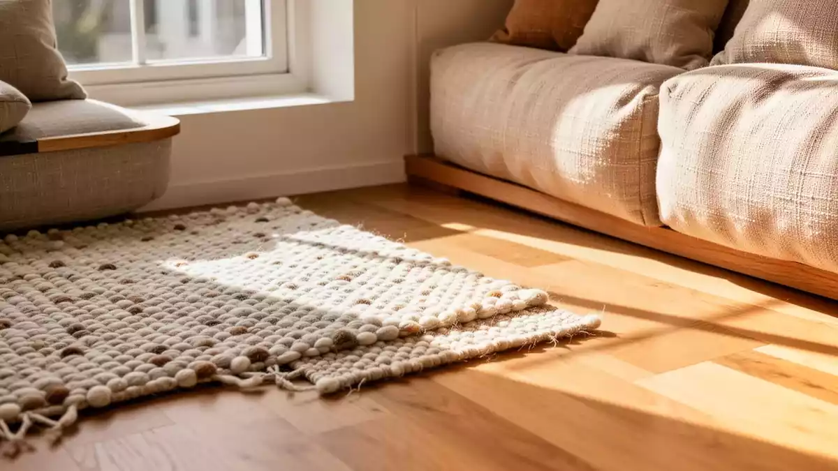 Wohnräume mit Teppichen und selbst genähten Kissen individuell gestalten