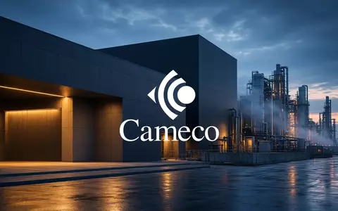 Moderne Industrieanlage bei Dämmerung als Symbol für Energieinfrastruktur und Uranverarbeitung. - Foto: über boerse-global.de