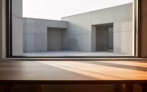 Ein minimalistischer, heller Arbeitsplatz mit weichem Tageslicht und architektonischen Linien, der ein Gefühl von Privatsphäre vermittelt. - Foto: über boerse-global.de
