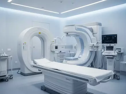 Ein klinischer Untersuchungsraum mit moderner Medizintechnik in einer ruhigen und sauberen Umgebung. - Foto: über boerse-global.de