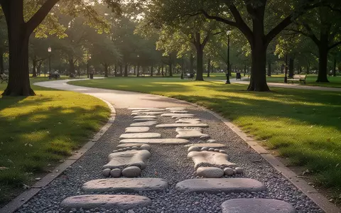 Eine Kneipp-Anlage mit einem speziellen Gehweg im Kurpark zur Förderung der Beinmuskulatur. - Foto: über boerse-global.de
