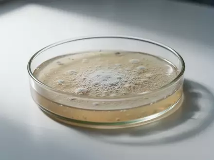 Eine leere, sterile Labor-Petrischale auf einer weißen Oberfläche bei natürlichem Licht. - Foto: über boerse-global.de