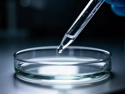 Ein steriles Labor-Setting mit einer Pipette über einer Petrischale als Symbol für immunologische Forschung. - Foto: über boerse-global.de