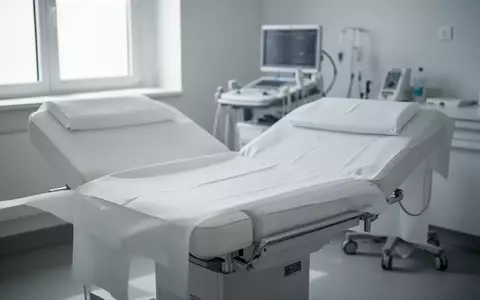 Ein steriler, modern eingerichteter medizinischer Untersuchungsraum mit einer Behandlungsliege in hellem Licht. - Foto: über boerse-global.de