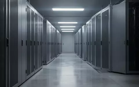Ein minimalistischer, modern beleuchteter Serverraum mit metallischen SchrĂ€nken in einer professionellen IT-Umgebung. - Foto: ĂŒber boerse-global.de