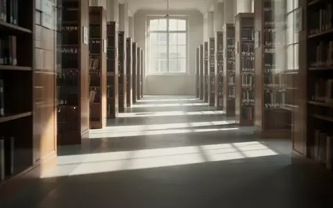 Ein sonnendurchfluteter Korridor in einer Bibliothek mit langen Schatten, der die Komplexität des menschlichen Gedächtnisses symbolisiert. - Foto: über boerse-global.de