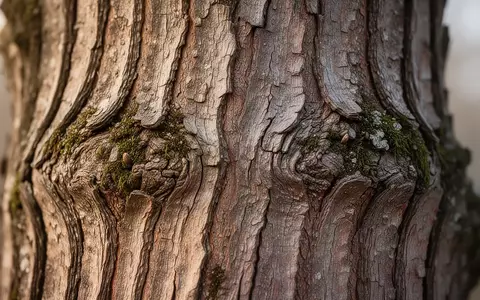 Nahaufnahme der strukturierten Rinde eines Magnolienbaums mit Moosbewuchs bei natürlichem Tageslicht. - Foto: über boerse-global.de