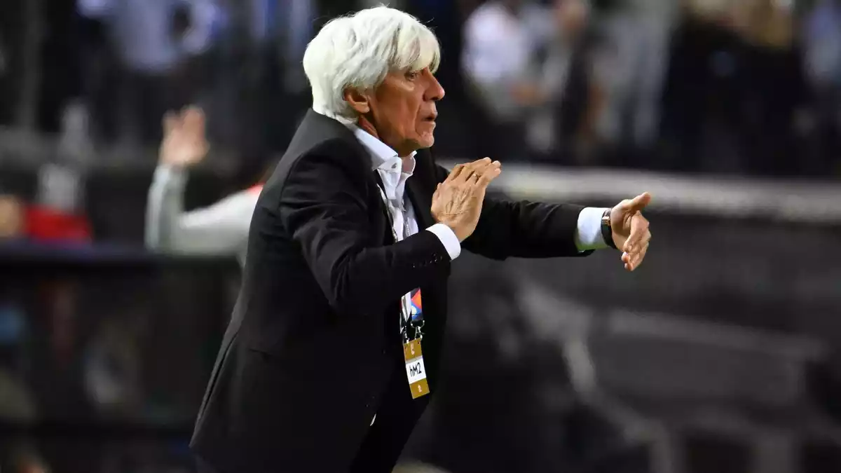 Heimvorteil: Griechenlands Trainer Ivan Jovanovic.   - Bild: Giannis Papanikos/AP/dpa