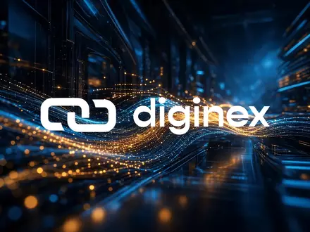 Abstrakte Darstellung eines volatilen digitalen Finanzdatenstroms in einem modernen, dunkel gehaltenen Architekturraum. - Foto: über boerse-global.de