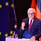 Bundespräsident Frank-Walter Steinmeier spricht beim Festakt zum Tag der Deutschen Einheit - Bild: Sina Schuldt/dpa-Pool/dpa