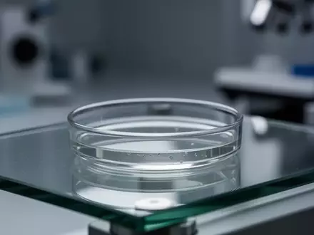 Ein steriler Laboraufbau mit einer Petrischale auf einem Glastisch in einer Forschungseinrichtung. - Foto: über boerse-global.de
