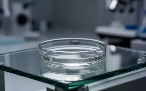 Ein steriler Laboraufbau mit einer Petrischale auf einem Glastisch in einer Forschungseinrichtung. - Foto: über boerse-global.de
