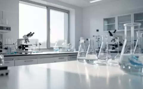 Ein minimalistisches, modernes Labor mit hochwertigen medizinischen Forschungsgeräten in einer hellen, professionellen Umgebung. - Foto: über boerse-global.de
