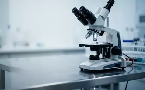 Ein steriler Labortisch mit einem professionellen Mikroskop in einer klinischen Forschungsumgebung. - Foto: über boerse-global.de
