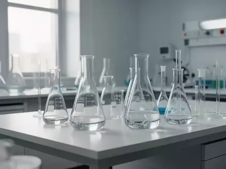 Moderne wissenschaftliche Laborausstattung auf einem sauberen Labortisch bei natürlichem Tageslicht. - Foto: über boerse-global.de