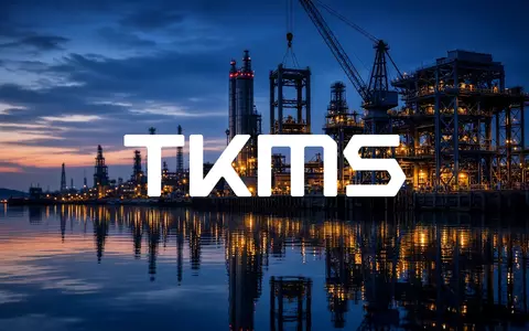 Moderne industrielle Werftanlage in der Abenddämmerung als Symbol für maritime Industrie und Marktbewegungen. - Foto: über boerse-global.de